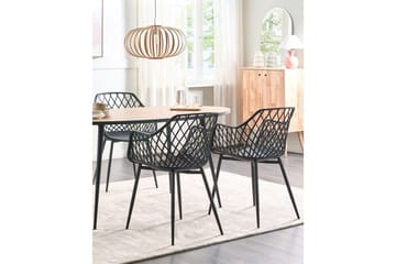 Set med 2 matstolar Nashua ll - Svart - Möbler - Fåtölj & stolar - Matstol & köksstol