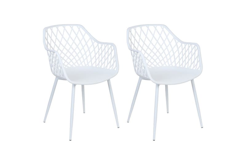 Set med 2 matstolar Nashua ll, Vit