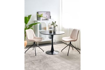 Set med 2 matstolar Navasota - Beige - Möbler - Fåtölj & stolar - Matstol & köksstol