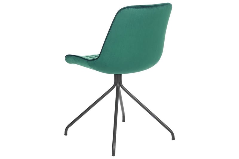 Set med 2 matstolar Navasota - Grön, Svart - Möbler - Fåtölj & stolar - Matstol & köksstol