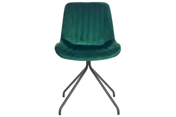 Set med 2 matstolar Navasota - Grön, Svart - Möbler - Fåtölj & stolar - Matstol & köksstol