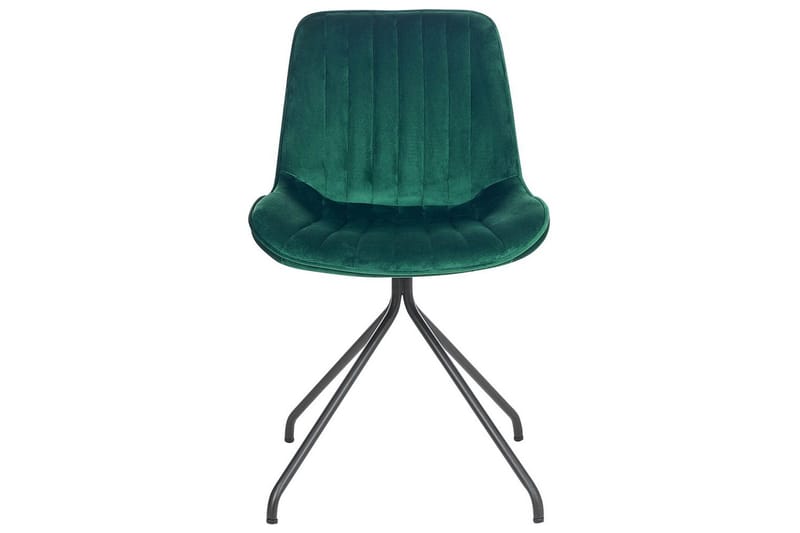 Set med 2 matstolar Navasota - Grön, Svart - Möbler - Fåtölj & stolar - Matstol & köksstol