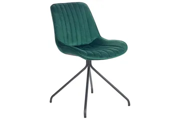 Set med 2 matstolar Navasota - Grön, Svart - Möbler - Fåtölj & stolar - Matstol & köksstol