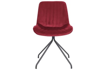 Set med 2 matstolar Navasota - Röd, Svart - Möbler - Fåtölj & stolar - Matstol & köksstol