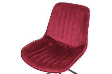 Set med 2 matstolar Navasota - Röd, Svart - Möbler - Fåtölj & stolar - Matstol & köksstol