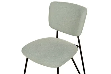 Set med 2 matstolar Nelko - Grön, Svart - Möbler - Fåtölj & stolar - Matstol & köksstol