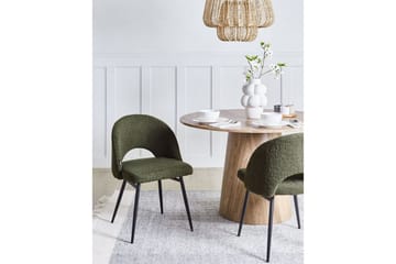 Set med 2 matstolar Onaga - Grön, Svart - Möbler - Fåtölj & stolar - Matstol & köksstol