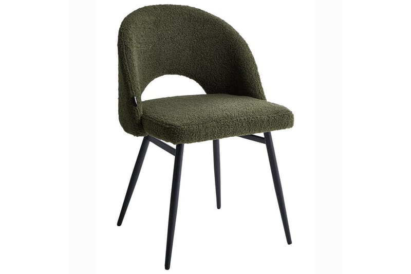 Set med 2 matstolar Onaga - Grön, Svart - Möbler - Fåtölj & stolar - Matstol & köksstol