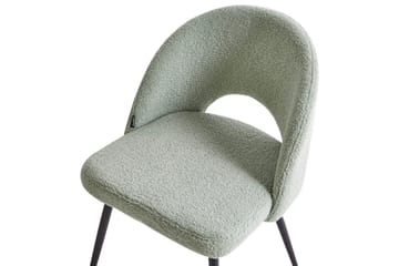 Set med 2 matstolar Onaga - Ljusgrön, Svart - Möbler - Fåtölj & stolar - Matstol & köksstol
