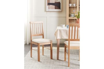 Set med 2 matstolar Orono - Ljus trä, beige - Möbler - Fåtölj & stolar - Matstol & köksstol