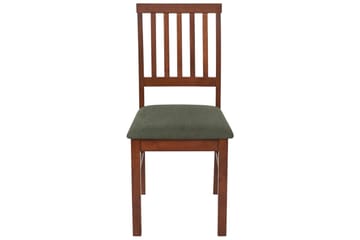 Set med 2 matstolar Orono - Mörkt trä, grönt - Möbler - Fåtölj & stolar - Matstol & köksstol
