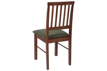 Set med 2 matstolar Orono - Mörkt trä, grönt - Möbler - Fåtölj & stolar - Matstol & köksstol