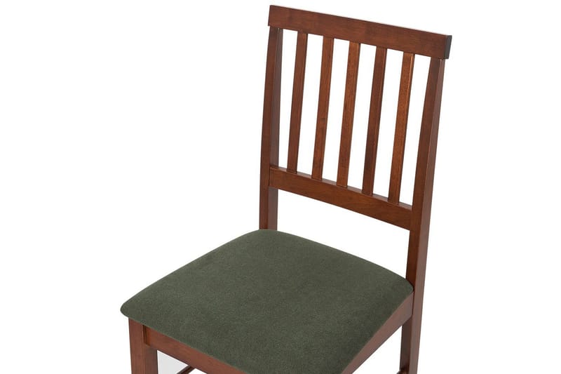 Set med 2 matstolar Orono - Mörkt trä, grönt - Möbler - Fåtölj & stolar - Matstol & köksstol
