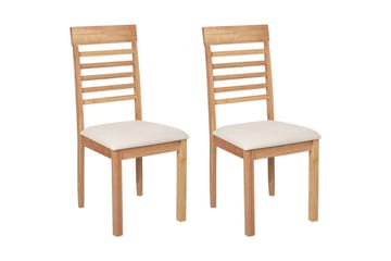 Set med 2 matstolar Ortley - Ljus trä, beige - Möbler - Fåtölj & stolar - Matstol & köksstol
