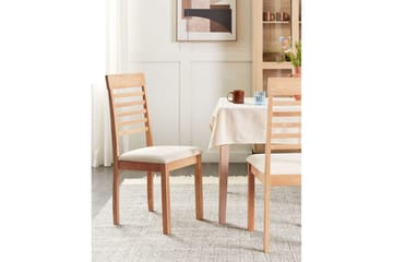 Set med 2 matstolar Ortley - Ljus trä, beige - Möbler - Fåtölj & stolar - Matstol & köksstol