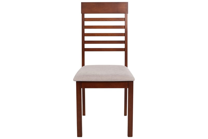 Set med 2 matstolar Ortley - Mörk trä, beige - Möbler - Fåtölj & stolar - Matstol & köksstol
