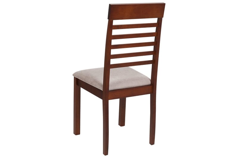 Set med 2 matstolar Ortley - Mörk trä, beige - Möbler - Fåtölj & stolar - Matstol & köksstol