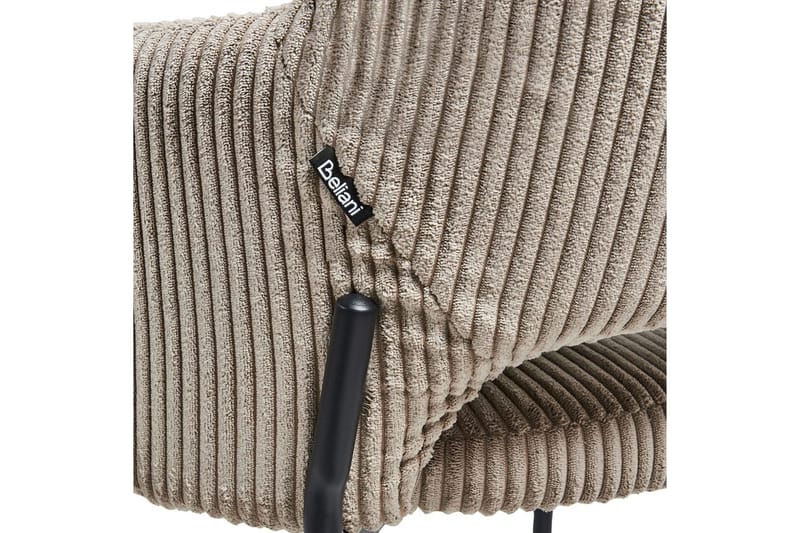 Set med 2 matstolar Raton - Beige, svart - Möbler - Fåtölj & stolar - Matstol & köksstol