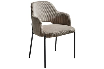 Set med 2 matstolar Raton - Beige, svart - Möbler - Fåtölj & stolar - Matstol & köksstol