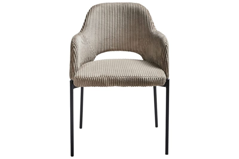 Set med 2 matstolar Raton - Beige, svart - Möbler - Fåtölj & stolar - Matstol & köksstol