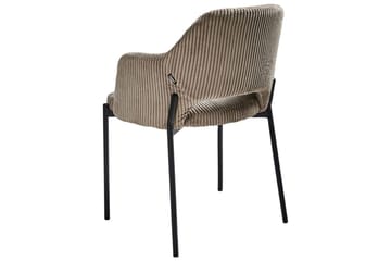 Set med 2 matstolar Raton - Beige, svart - Möbler - Fåtölj & stolar - Matstol & köksstol