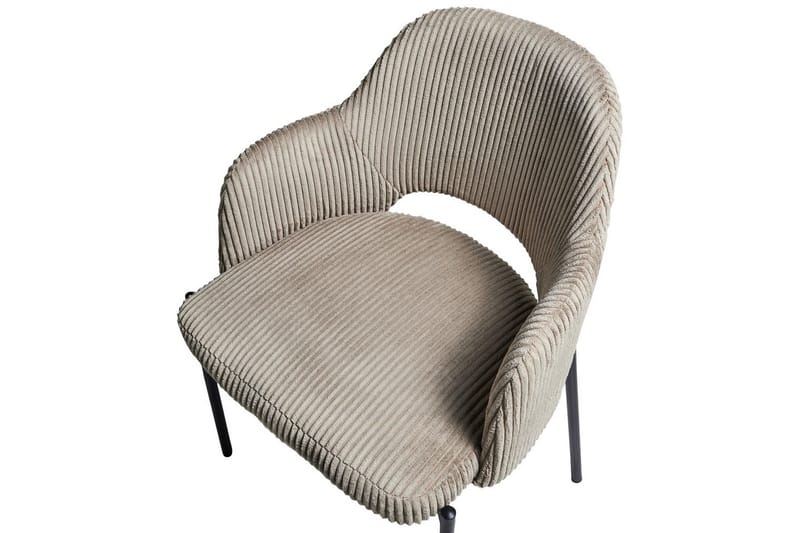 Set med 2 matstolar Raton - Beige, svart - Möbler - Fåtölj & stolar - Matstol & köksstol