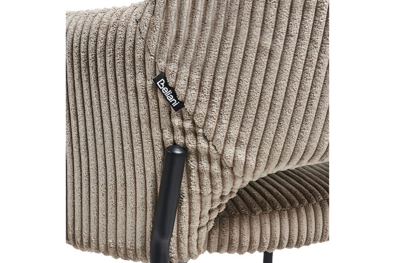 Set med 2 matstolar Raton - Beige, svart - Möbler - Fåtölj & stolar - Matstol & köksstol