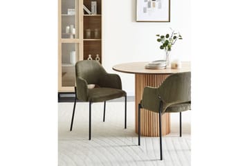 Set med 2 matstolar Raton - Grön, Svart - Möbler - Fåtölj & stolar - Matstol & köksstol