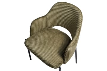 Set med 2 matstolar Raton - Grön, Svart - Möbler - Fåtölj & stolar - Matstol & köksstol