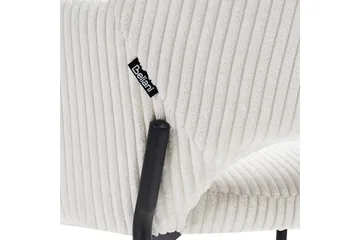 Set med 2 matstolar Raton - Vit, Svart - Möbler - Fåtölj & stolar - Matstol & köksstol