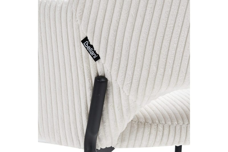 Set med 2 matstolar Raton - Vit, Svart - Möbler - Fåtölj & stolar - Matstol & köksstol