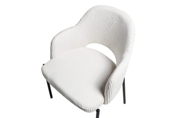 Set med 2 matstolar Raton - Vit, Svart - Möbler - Fåtölj & stolar - Matstol & köksstol