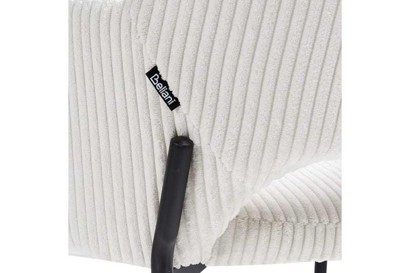 Set med 2 matstolar Raton - Vit, Svart - Möbler - Fåtölj & stolar - Matstol & köksstol