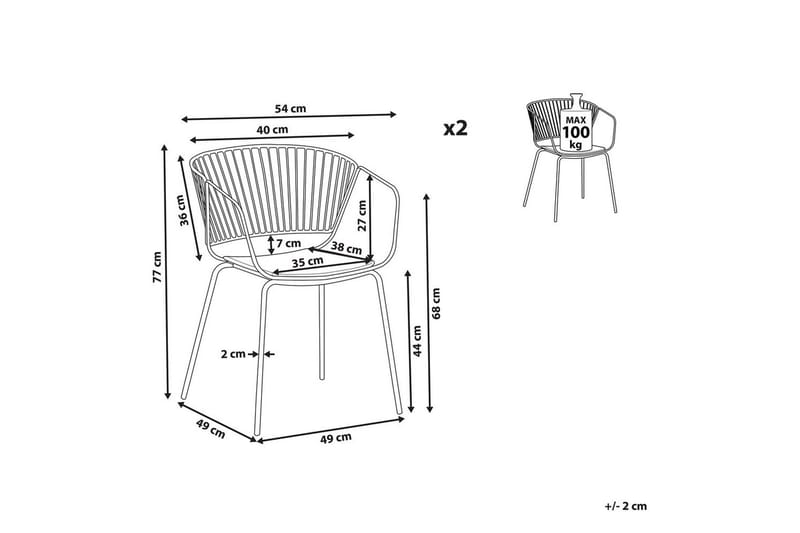 Set med 2 matstolar Rigby - Möbler - Fåtölj & stolar - Matstol & köksstol