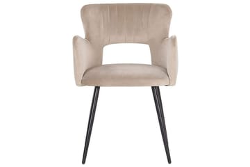 Set med 2 matstolar Sanilac - Beige, svart, Taupe - Möbler - Fåtölj & stolar - Matstol & köksstol