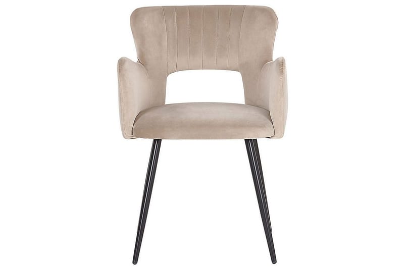 Set med 2 matstolar Sanilac - Beige, svart, Taupe - Möbler - Fåtölj & stolar - Matstol & köksstol