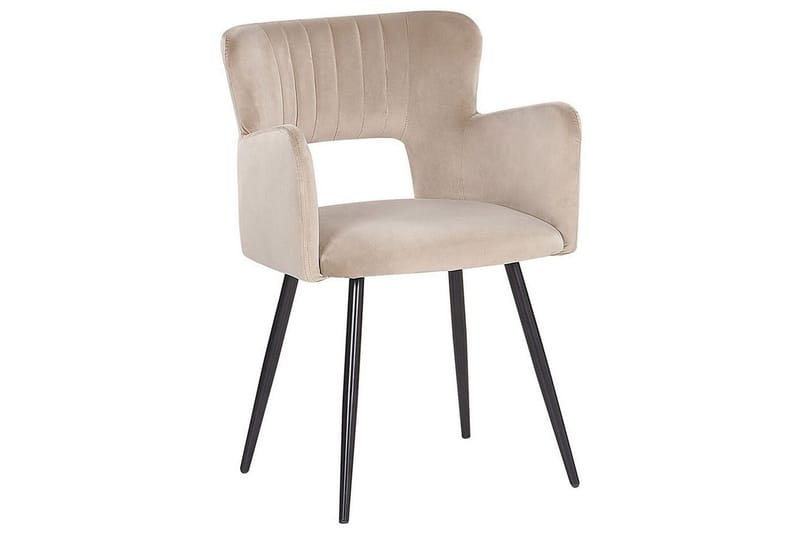 Set med 2 matstolar Sanilac - Beige, svart, Taupe - Möbler - Fåtölj & stolar - Matstol & köksstol
