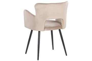 Set med 2 matstolar Sanilac - Beige, svart, Taupe - Möbler - Fåtölj & stolar - Matstol & köksstol