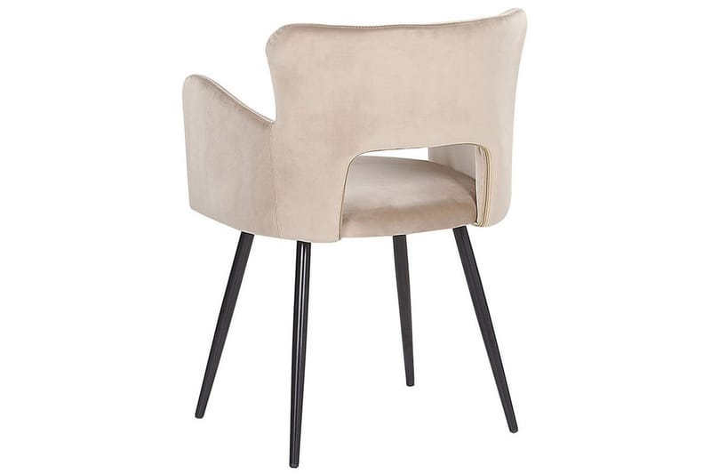 Set med 2 matstolar Sanilac - Beige, svart, Taupe - Möbler - Fåtölj & stolar - Matstol & köksstol
