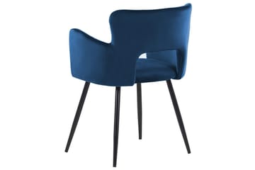 Set med 2 matstolar Sanilac - Blå - Möbler - Fåtölj & stolar - Matstol & köksstol