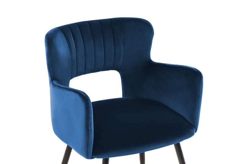 Set med 2 matstolar Sanilac - Blå - Möbler - Fåtölj & stolar - Matstol & köksstol