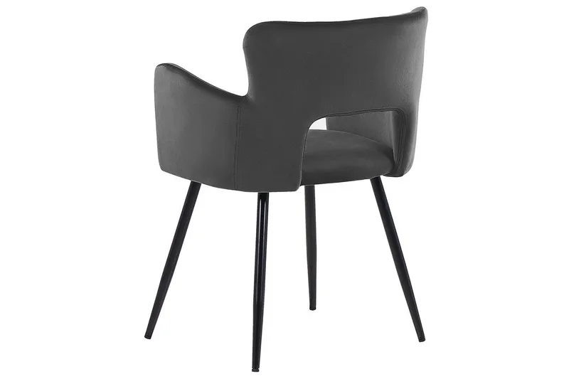 Set med 2 matstolar Sanilac - Mörkgrå, svart - Möbler - Fåtölj & stolar - Matstol & köksstol