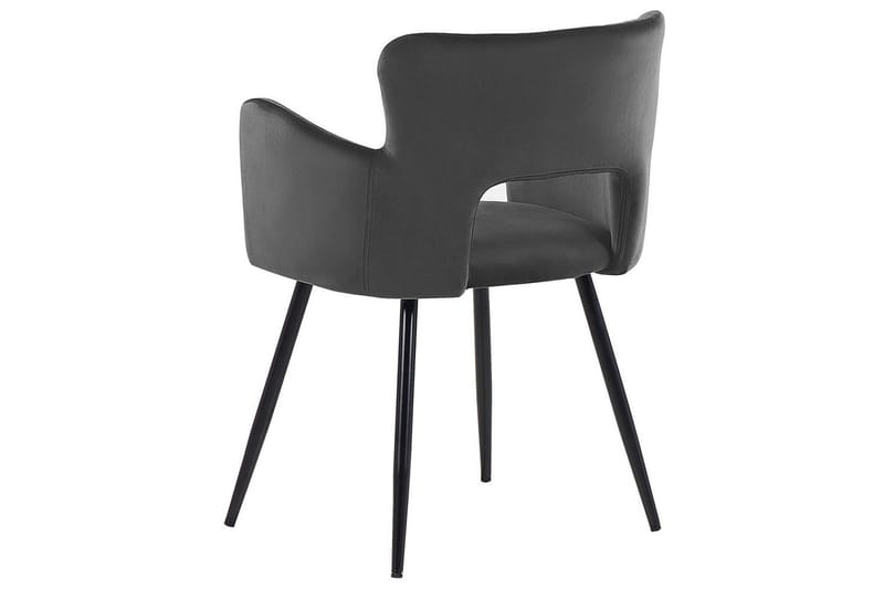 Set med 2 matstolar Sanilac - Mörkgrå, svart - Möbler - Fåtölj & stolar - Matstol & köksstol