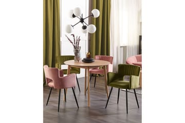 Set med 2 matstolar Sanilac - Olivgrön, Svart - Möbler - Fåtölj & stolar - Matstol & köksstol