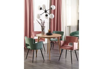 Set med 2 matstolar Sanilac - Rosa, Svart - Möbler - Fåtölj & stolar - Matstol & köksstol