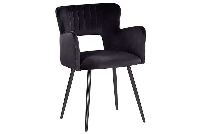 Set med 2 matstolar Sanilac - Svart - Möbler - Fåtölj & stolar - Matstol & köksstol