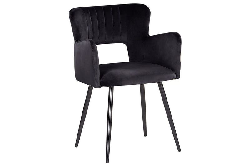 Set med 2 matstolar Sanilac - Svart - Möbler - Fåtölj & stolar - Matstol & köksstol