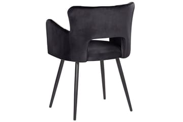 Set med 2 matstolar Sanilac - Svart - Möbler - Fåtölj & stolar - Matstol & köksstol