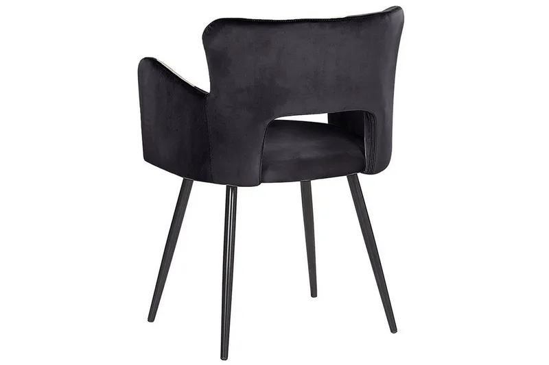 Set med 2 matstolar Sanilac - Svart - Möbler - Fåtölj & stolar - Matstol & köksstol
