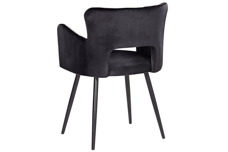 Set med 2 matstolar Sanilac - Svart - Möbler - Fåtölj & stolar - Matstol & köksstol